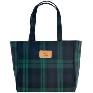 Waterproof Plaid Medium Tote Shoulder Handbag